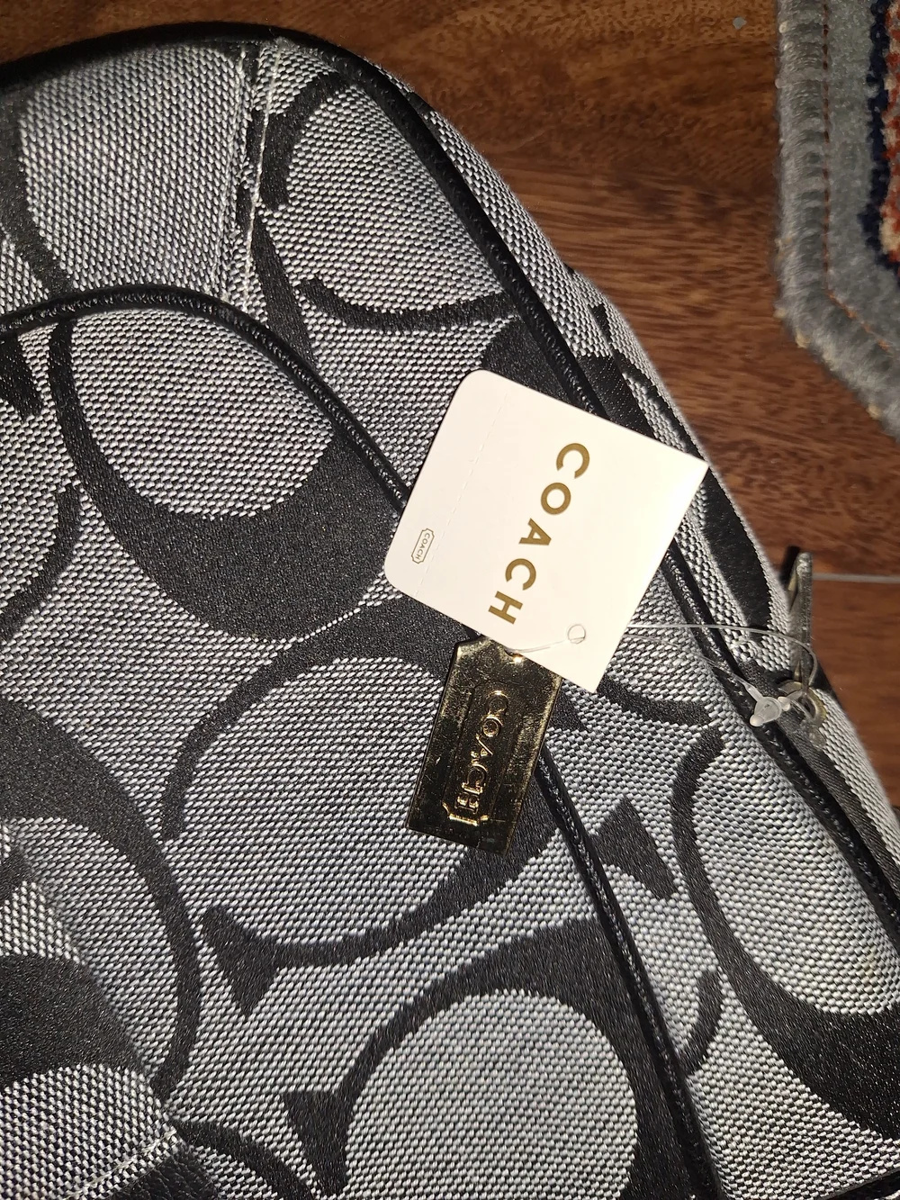 Coach Signature Small Briefcase in Gray/Black